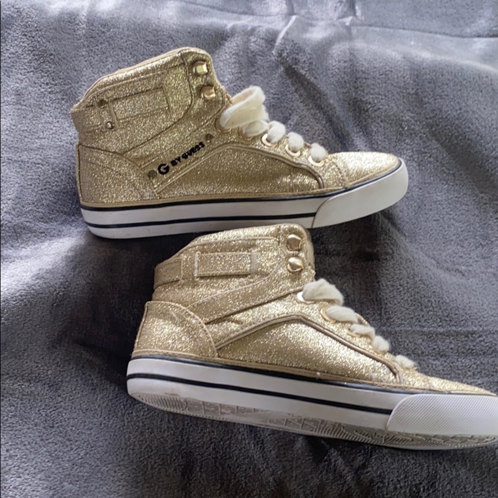 Gold Glitter high tops